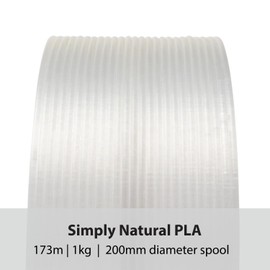 Protopasta 3D Printer Filament | PLA Filament 1.75mm | Simply Natural PLA | 1kg Spool