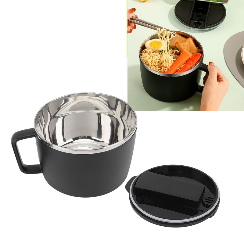304 Stainless Steel Instant Noodle Bowl 1200ML Large Capacity Noodle