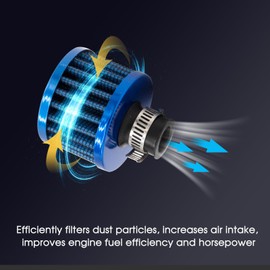 212cc Air Filter Valve Cover Cold Intake Breather Filter for Predator 196cc 6.5hp Coleman CT200U BT200X CT200U-EX Baja Warrior MB200 GX160 GX200 Mini Bike Go kart Performance Parts