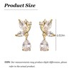 Bride Pearl Drop Earrings for Women 14K Gold Plated Wedding