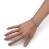 LZD Adjustable Nylon Cord Braided Bead Bracelet Resin Round Infinity