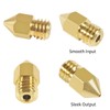 Aokin 8 Pcs 0.6mm MK8 Extruder Nozzles 3D Printer Nozzles