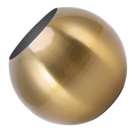 Round Vase Modern Stainless Steel Round Vase Small Flower Vase Living Room Office Table Decoration (Ancient Gold)