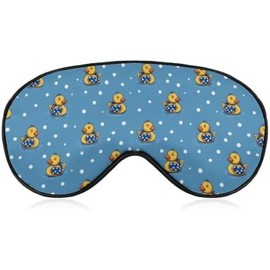 Soft Travel Sleep Eye Mask, Compact Lightweight Accessory for Travel and Daily Use - Rubber Ducky Sleep Mask Eye
