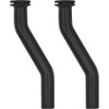 (2-pack) Calvana 596163 Rubber Vacuum Hose, 3" Tractor Vacuum Pump Hoses, Compatible with Briggs & Stratton, John Deere Lawnmower Engine Parts, 797408, 593998, Black