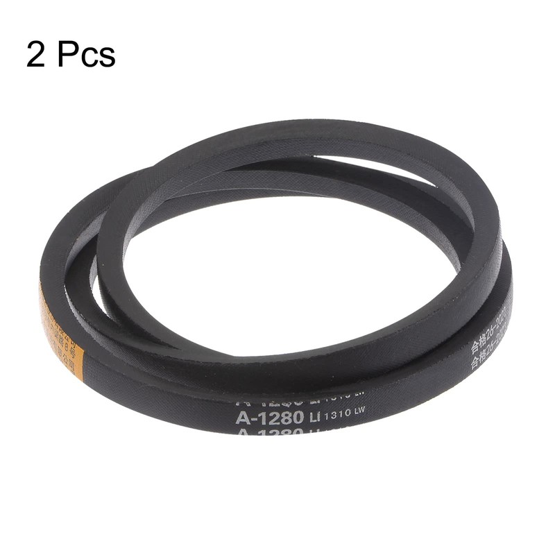 sourcing map 2pcs A-1280 V-Belts Drive Belt 1280mm Inner 13mm