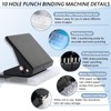 10 Hole Punch Binding Machine for Planner, Metal Binder Machine