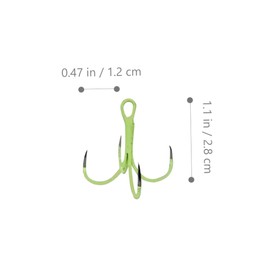 SUPVOX Glow-in-The-Dark Squid Hooks 4 Claw Fishing Octopus Bait Night Fishing