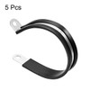 UXCELL 2-1/2" (63mm) Stainless Steel Rubber Cushioned Insulated Clamp -