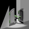 Gah-Alberts 411671 Double-Action Door Hinge Galvanised Raw Steel Height 100