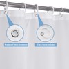 TheBlackSpot Small Stall White Boho Shower Curtain with Scalloped Border