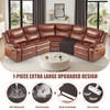 VANSOFY Extra Large Reclining Sectional Couch Covers, Waterproof 5-Piece Sofa