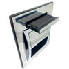 KAISERAUM Recessed Toilet Paper Holder with Pop-Out Shelf, Tissue Paper