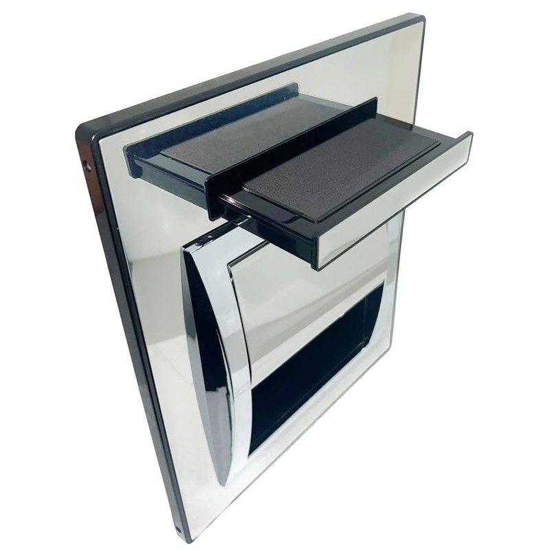 KAISERAUM Recessed Toilet Paper Holder with Pop-Out Shelf, Tissue Paper
