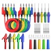 Cleqee 30PCS Banana Multimeter Test Leads Kit Stackable 4mm Banana