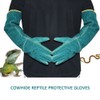Anti Bite Safety Gloves Long Leather Protective Gloves Pets Grasping