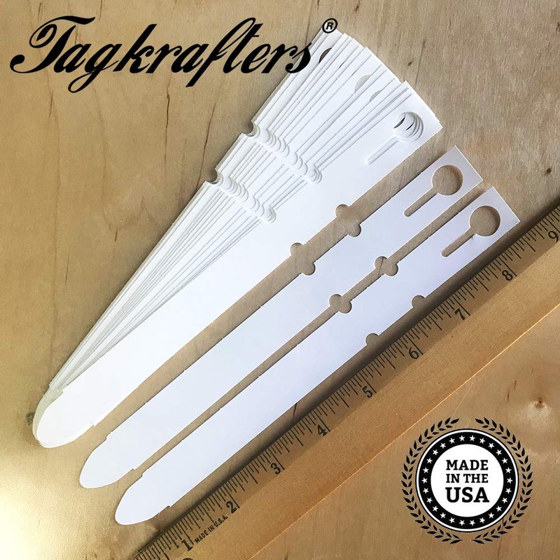 TAGKRAFTERS 8-1/2" x 3/4" White - Speed Tags - 500