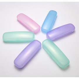 4Pcs Random Color Plastic Eyeglasses Cases Portable Transparent Sunglasses Box Glasses Protective Case Reading Glasses Box Small in Size,Convenient to Carry,Sunglasses and Eyewear Accessories