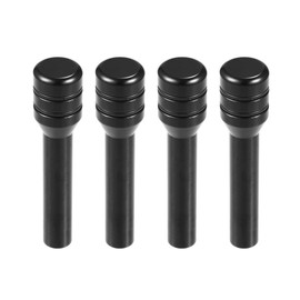 QUARKZMAN Pack of 4 Universal Door Lock Pins Caps Cover Aluminium Black