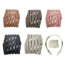 Eterspr Pack of 6 Tooth Headbands, Sharks Tooth Hair Comb, Sports Fashion Hair Band Accessories, for Men and Women, with Teeth, Headband Hair Accessories, for Outdoor Sports Yoga (6 Colours)