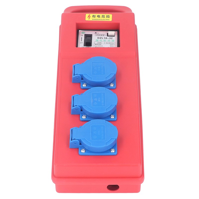 Portable Socket Box 3 Position 3 Hole Outlet IP54 Mobile
