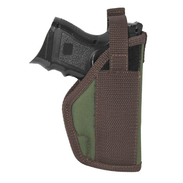 Barsony New Woodland Green Outside The Waistband Holster Compatible with Glock 19 23 26 27 28 39 Right