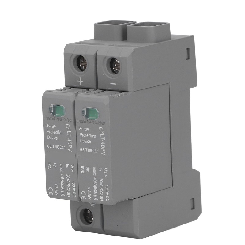 Surge Protective Device 2P Photovoltaic Voltage Protection Arrester Protector 20‑40KA