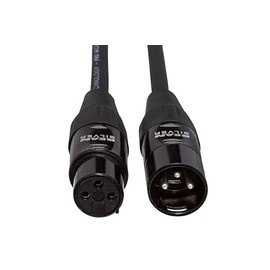 Hosa Cable de micrófono HMIC-025 Pro, REAN XLR3F a XLR3 metro XLR3, 25 pies