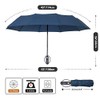 ZOMAKE Compact Umbrella, Auto Open & Close Travel Folding Umbrella,