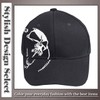 ONE LIMITATION CP062 Men's Cap, Skull Pattern, Sports, Running, Casual,