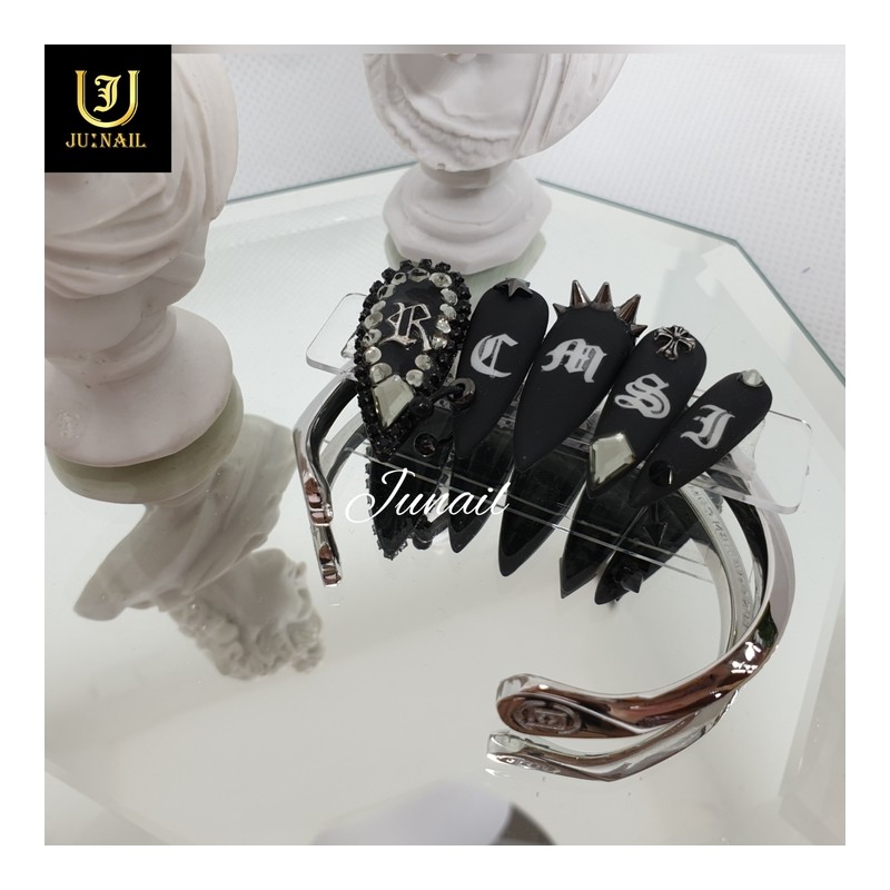 ❣️High quality ⚜️Chrome piercing nail tip⚜️ - Long stiletto /