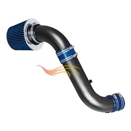 RW SERIES - MATTE BLACK PIPE BLUE - SHORT RAM INTAKE Compatible For 03-10 Dodge Dakota 3.7L & 4.7L