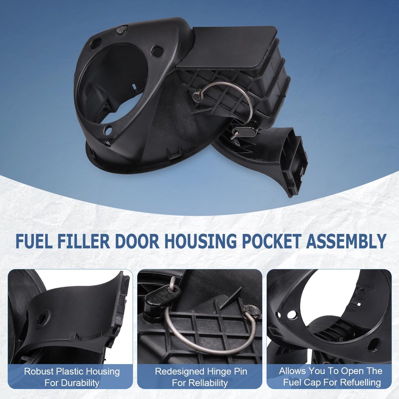 JDMSPEED New Fuel Filler Gas Cap Door Lid Housing 4L3Z9927936BA