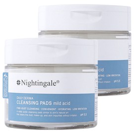 Nightingale Daily Derma Cleansing Pad Mild Acid, 70 sheets, 2 pieces / 나이팅게일 데일리 더마 클렌징패드 마일드 애씨드, 70매입, 2개