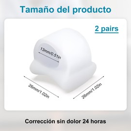 VEWIYT 2 Pares Separador de Dedos Pies, Separadores de Dedos de Silicona, Kit De Corrector de Juanetes, Corregir Dedos Torcidos, Reduce la Fricción Proporcionar Alivio Instantáneo
