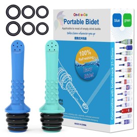 2PCS Backpacking Bidet - Portable Bidet for Toilet - Travel Bidets , Universal Shower Pipe for Traviling, Compatible with Every Bottle. Discreet,Ecological,Mini, Elderly,Sprayer (2pcs-Pocket Bidet)