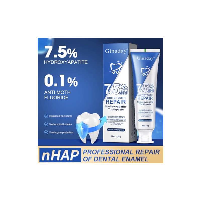 Hydroxyapatite Toothpastes, Effectively to Mineralizing Cleaning Remineralizing Gum Hydroxyapatite Toothpastes.