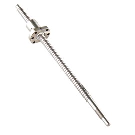 GUWANJI Ball Screw SFU1204 450mm Ballscrew Antibacklash 1204 Ball Screws with Metal Ball Screw Nut for CNC Route Grinding Machine, Diameter 12mm Pitch 4mm (Length 450mm)