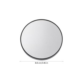 Baluue 15x Magnifying Mirror, 3.5" Compact Cosmetic Mirror with Suction Cup, Round Travel Magnifier Mirror Wall Mount Make Up Mirror for Plucking Eyebrows Makeup