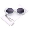 zeroUV - Bold Retro Oval Mod Thick Frame Sunglasses Clout
