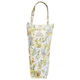 Bottle Cover Case, Insulated, Vertical Bag, Travel Use, Stylish, Cute, Flask Cover, Gift LC, Floral Pattern, Made in Japan