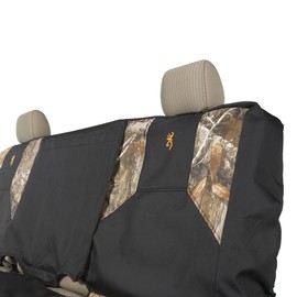Browning Universal Bench Seat Covers, Water and Dirt Resistant Car, Truck, and SUV Bench Seat Covers, Excursion (Realtree Edge)