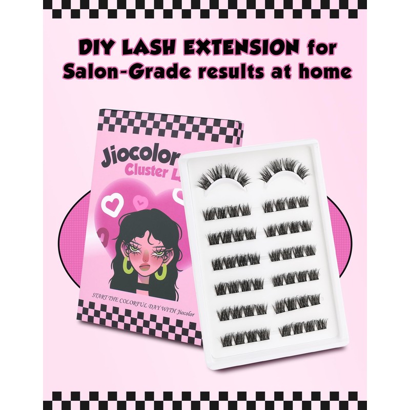 Lash Clusters Fluffly Eyelash Extension DD Curl Individual Lashes Wispy