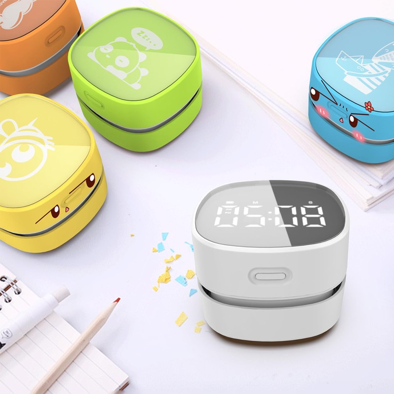ODISTAR Counter Vacuum Cleaner,Mini Table dust Sweeper Energy with Digital