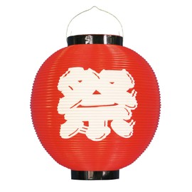 Heiko 009112646 Festival Poly Lanterns, Shakumaru, Red