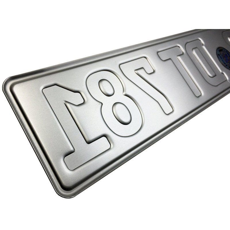 European German License Plate