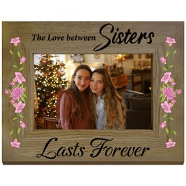 CREATCABIN Wooden Photo Frame 4 x 6 Standing Wall Mounted Vintage Desktop Wall Decor Picture Frames with Adjustable Kickstand Photos Portrait Display for Anniversary Sisters Keepsake