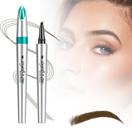 Lápiz de cejas mágico nuevo 2025, lápiz de cejas preciso de 4 puntas, lápiz de cejas microblading 3D resistente al agua, lápiz de contorno, lápiz de  
