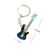 Pouoir guitar keychain for Men Mini Cute Bass Key Chain