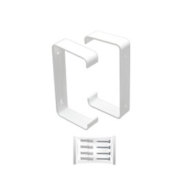H&C VENT Pipe Bracket 55 x 110mm Clamps for Flat Duct Ventilation Systems PVC - Pack of 2 - Rectangular HVAC Element
